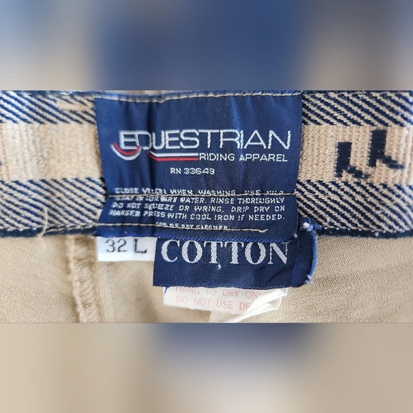 Equestrian Riding Breeches - Size 32L - Picture 8 of 8